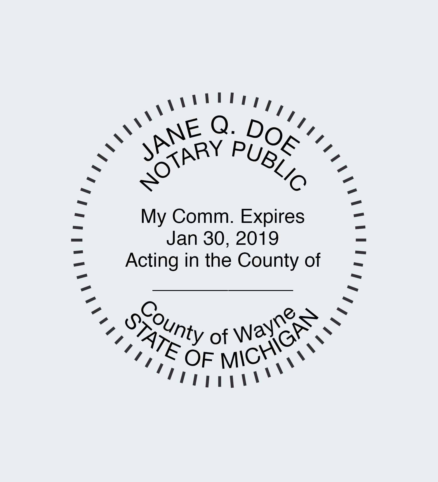 Michigan Notary Seals NNA